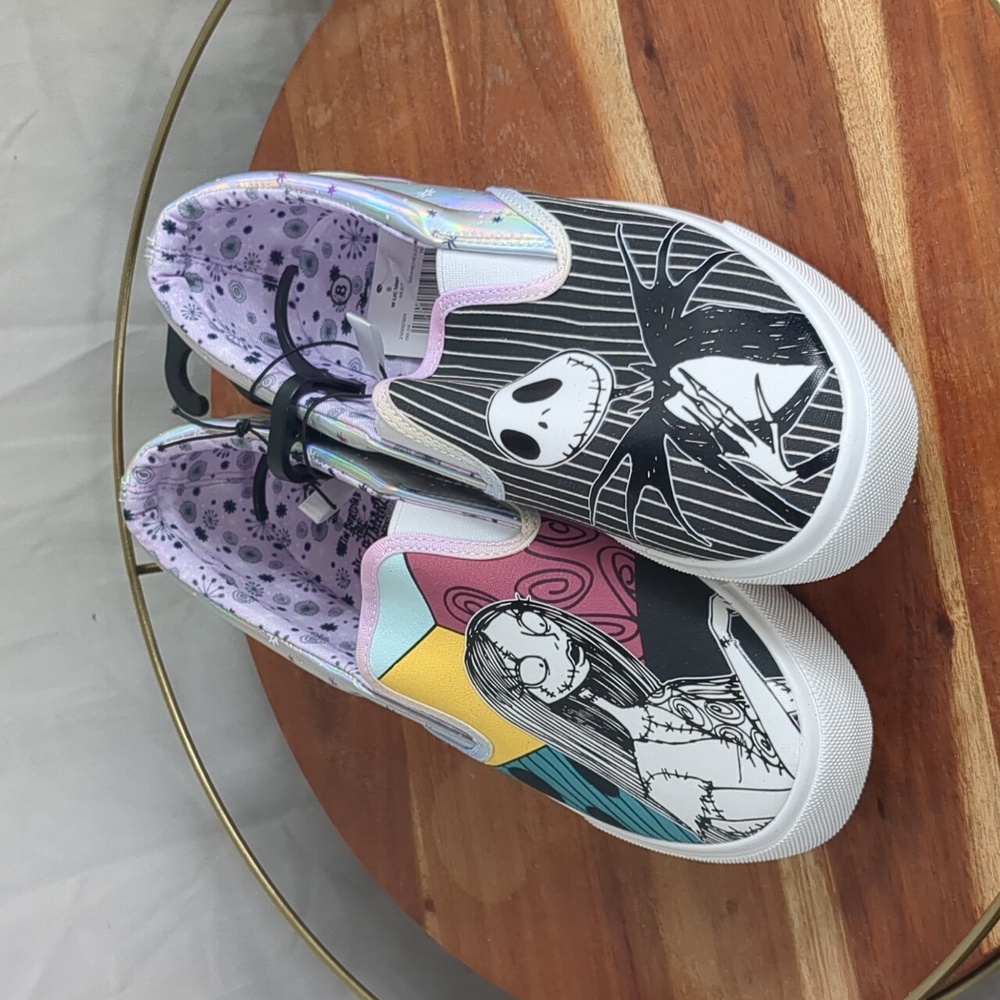 Nightmare Before Christmas Jack And Sally Slip-on Athletic Shoes